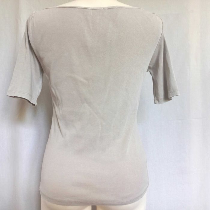 Bluzka beżowa T-shirt Krótki Rękaw r. 38 Zara Basic bawełna NOWA