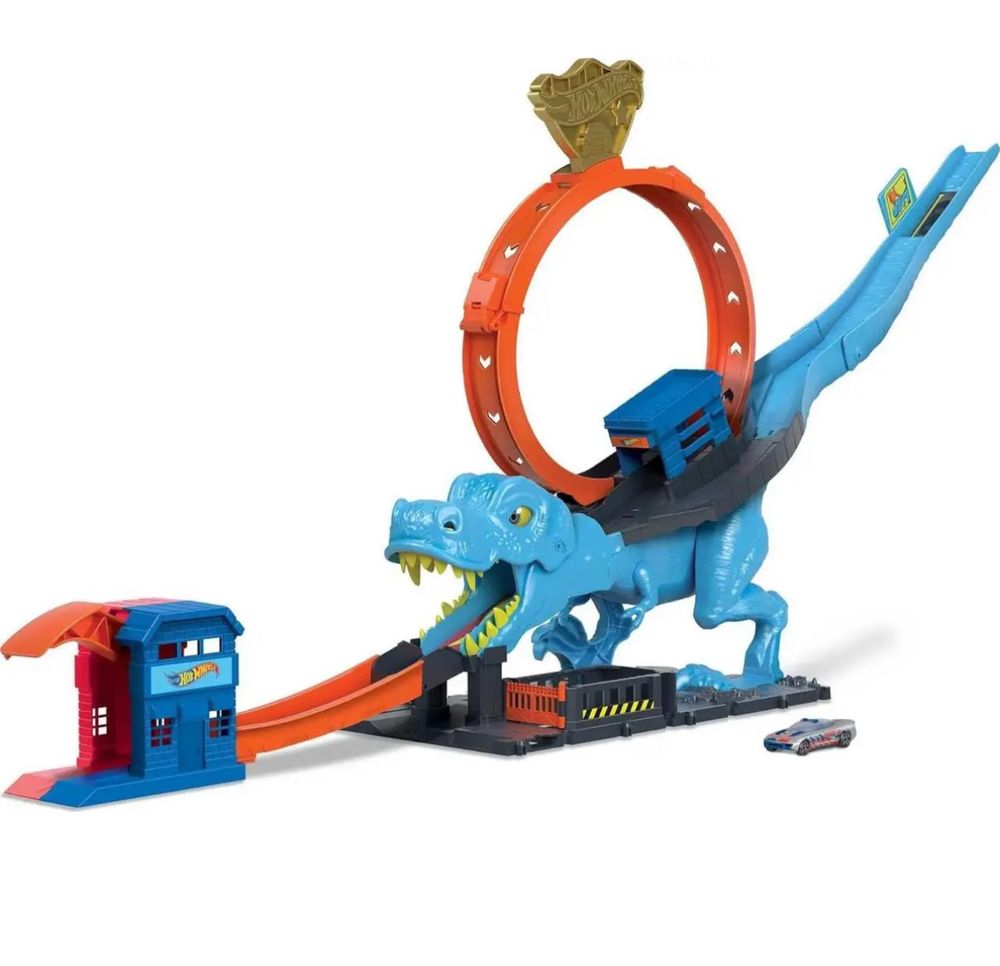 Ігровий набір Хот Вілс Hot Wheels Динозавр Охота Ти Рекса Ідеальний
