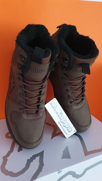 Buty męskie na zimę kolor brąz marki Kappa Rozmiar 44  wkładka 28.3 cm