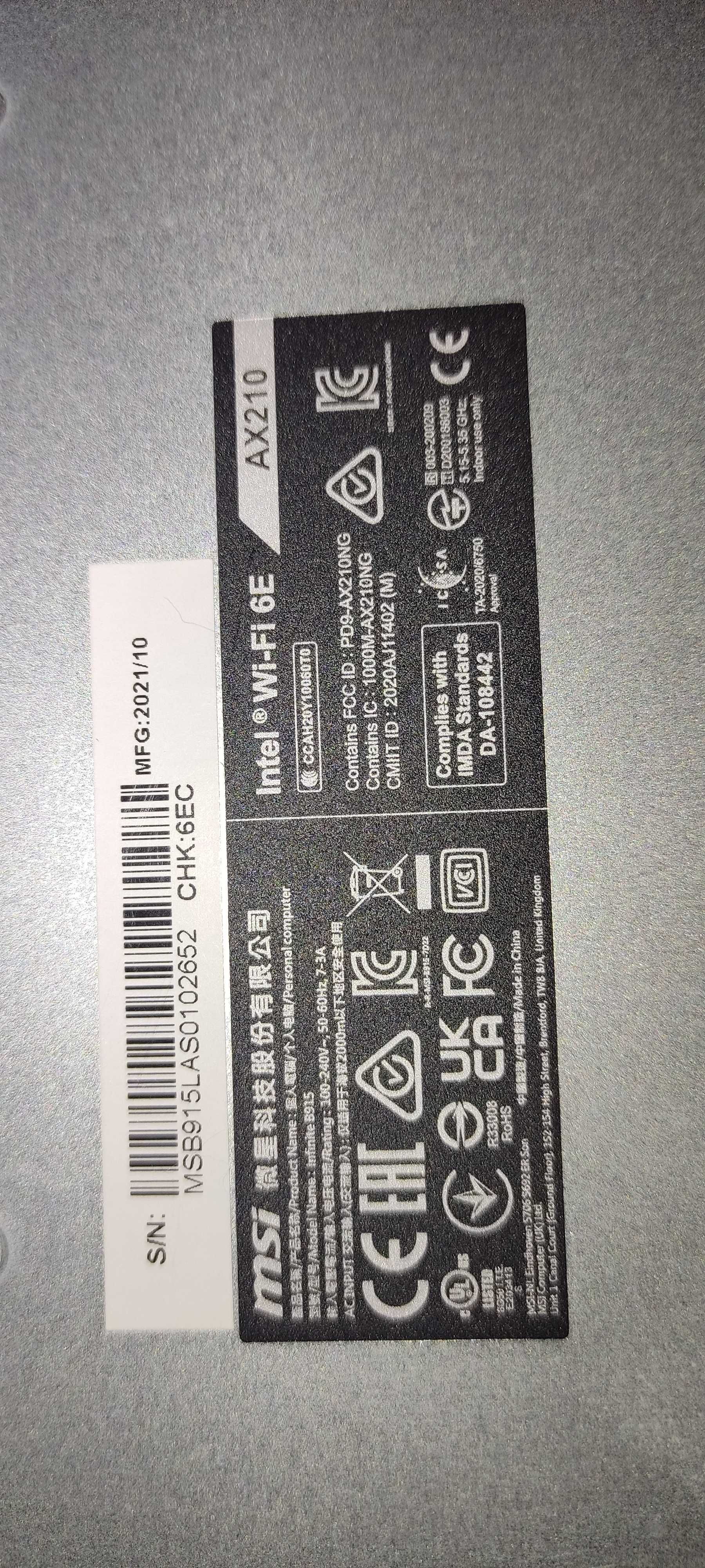 komputer MSI  I7 11700, RTX 3070,32 GB DDR 4 ,NvMe 512 GB, 1 TB, Wi Fi