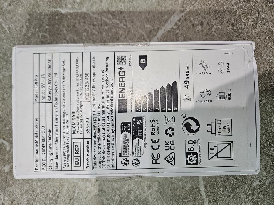 Продам телефон на 2 sim F50 PRO 12 GB 512 GB