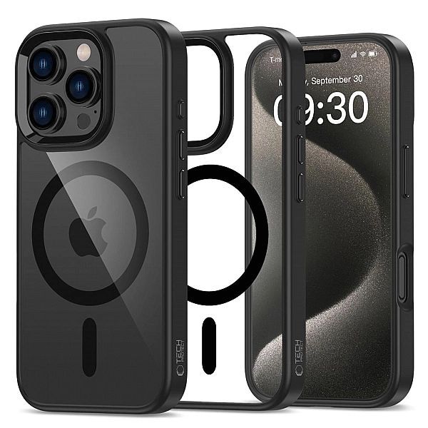 Tech-protect Magmat Magsafe Iphone 16 Pro Max Black/clear