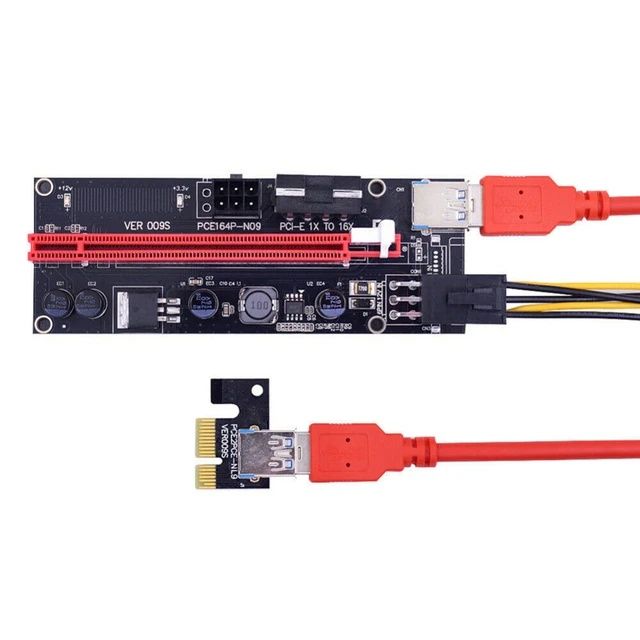 НОВІ. Адаптер - райзер для відеокарти PCI-E SATA