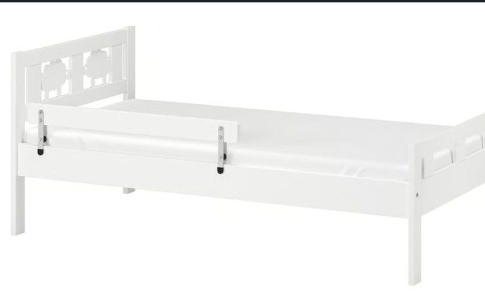 Łóżeczko IKEA Kritter + materac + prześcieradło