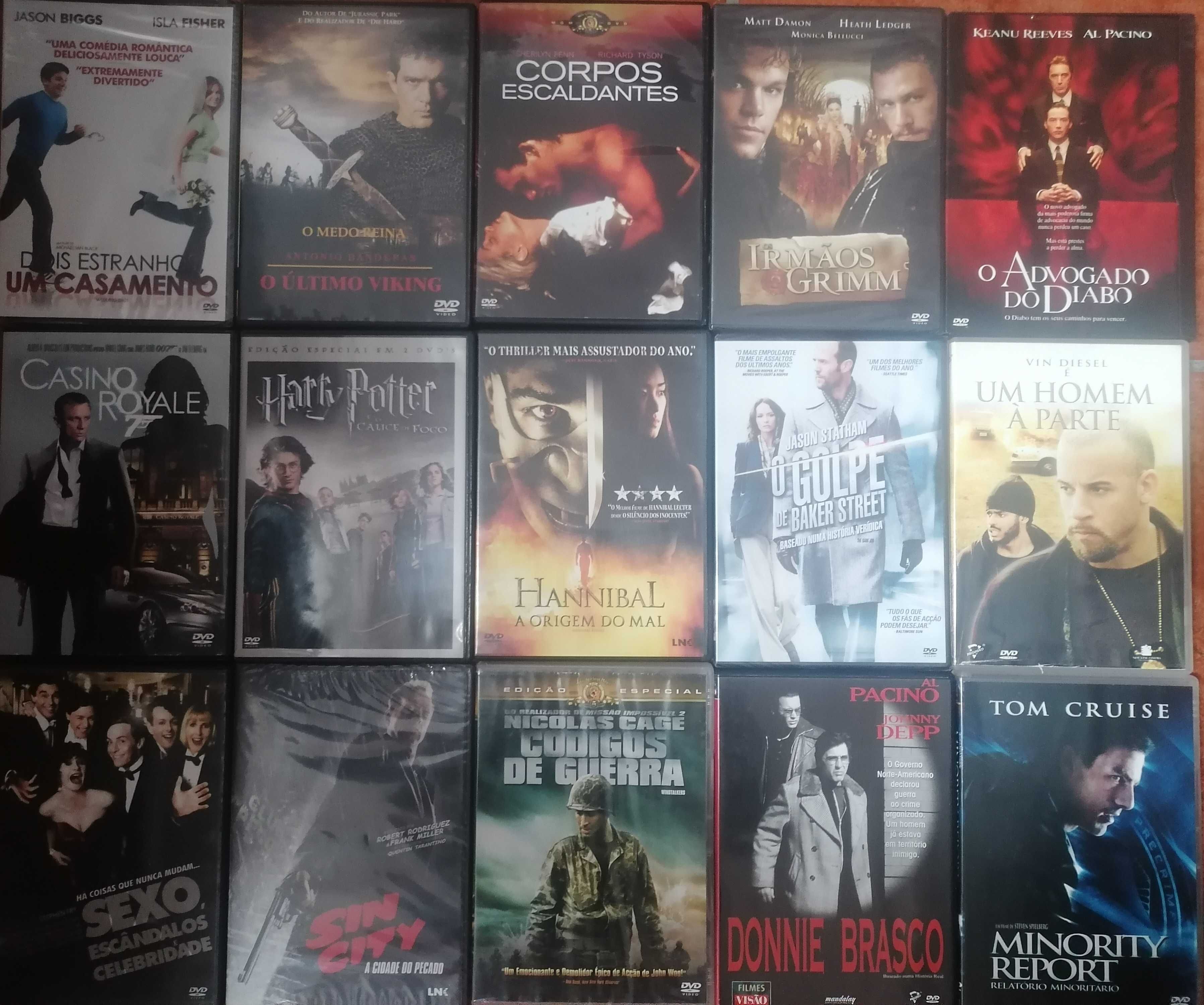 Lote de 180 DVD's originais - Filmes e Concertos