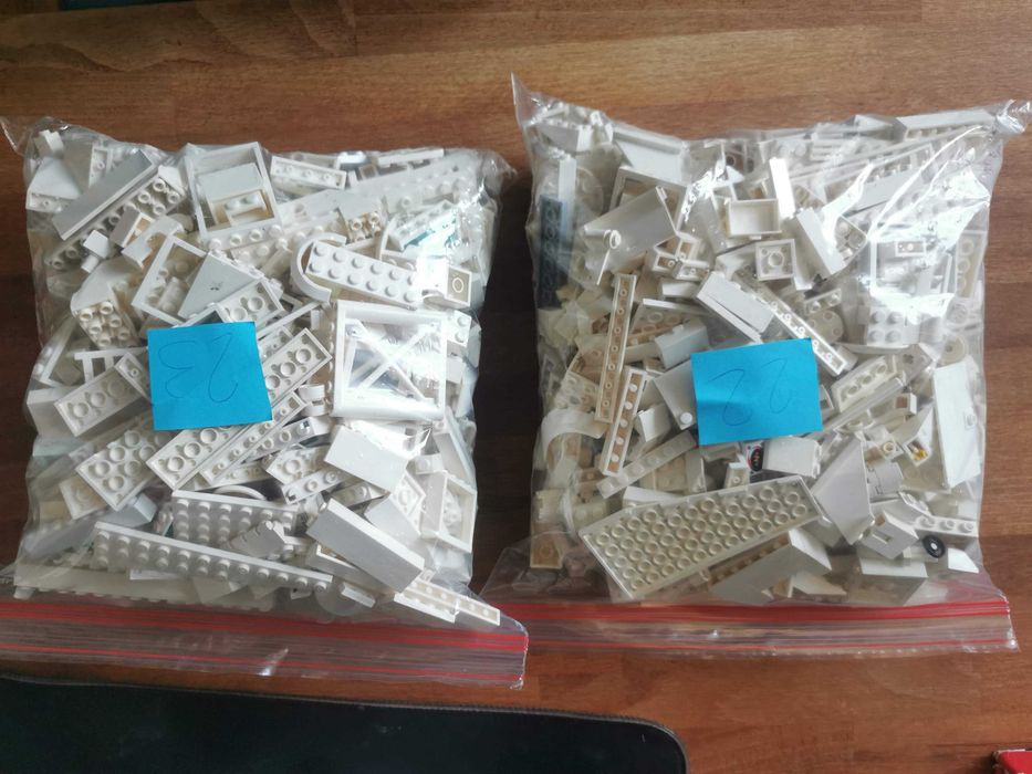 klocki LEGO białe 1 kg + 100g gratis