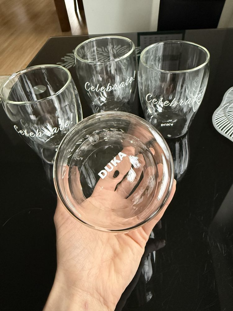 Zestaw komplet szklanek termicznych 300ml Duka Lise podwojne scianki
