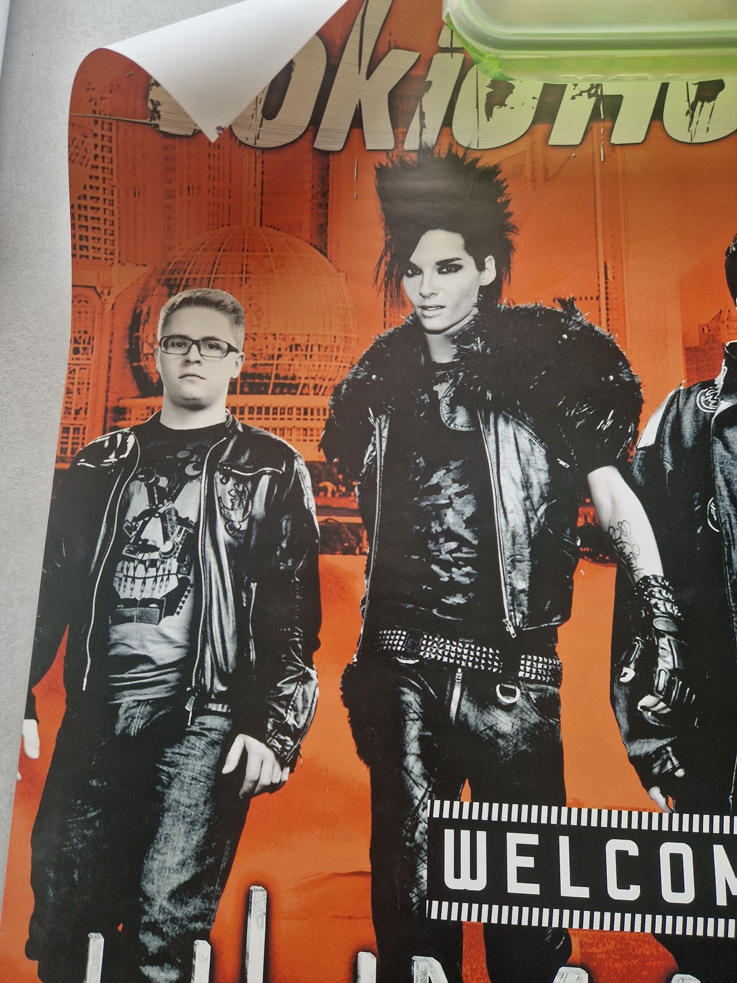 Kolekcjonerski plakat Tokio Hotel duży 92x71 Humanoid City!