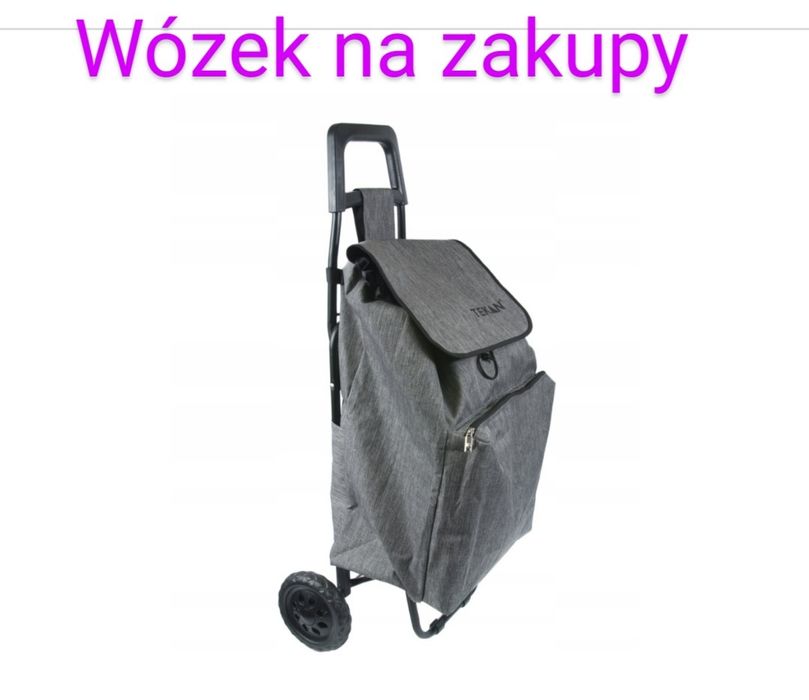 Wózek na zakupy duża torba, kieszeń termiczna