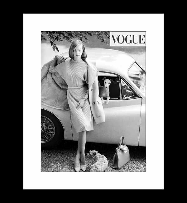 Plakat Vogue - Modelka z Psami