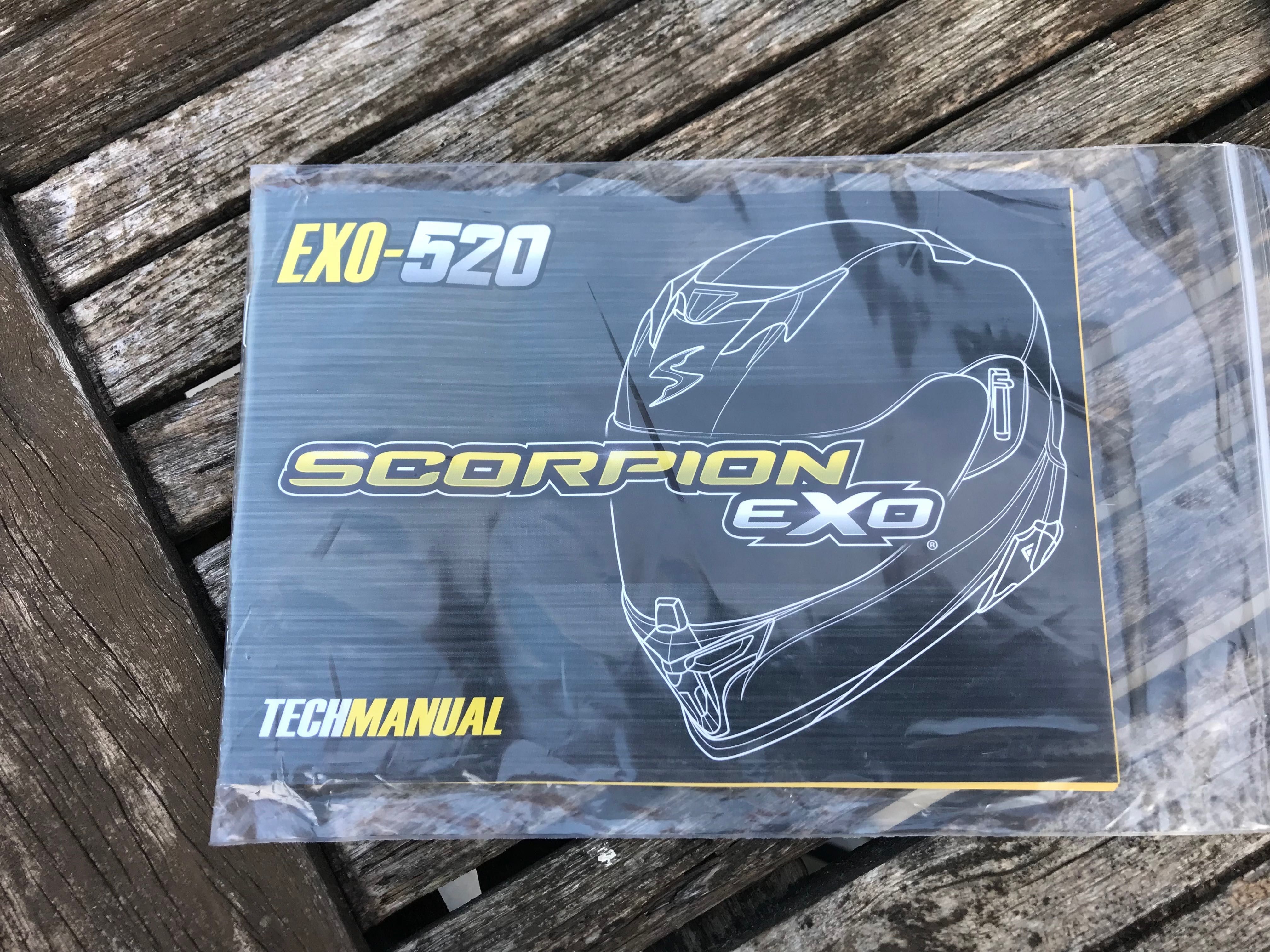 Capacete Scorpion EXO-520 Matt BLack Tam S PARA DESPACHAR