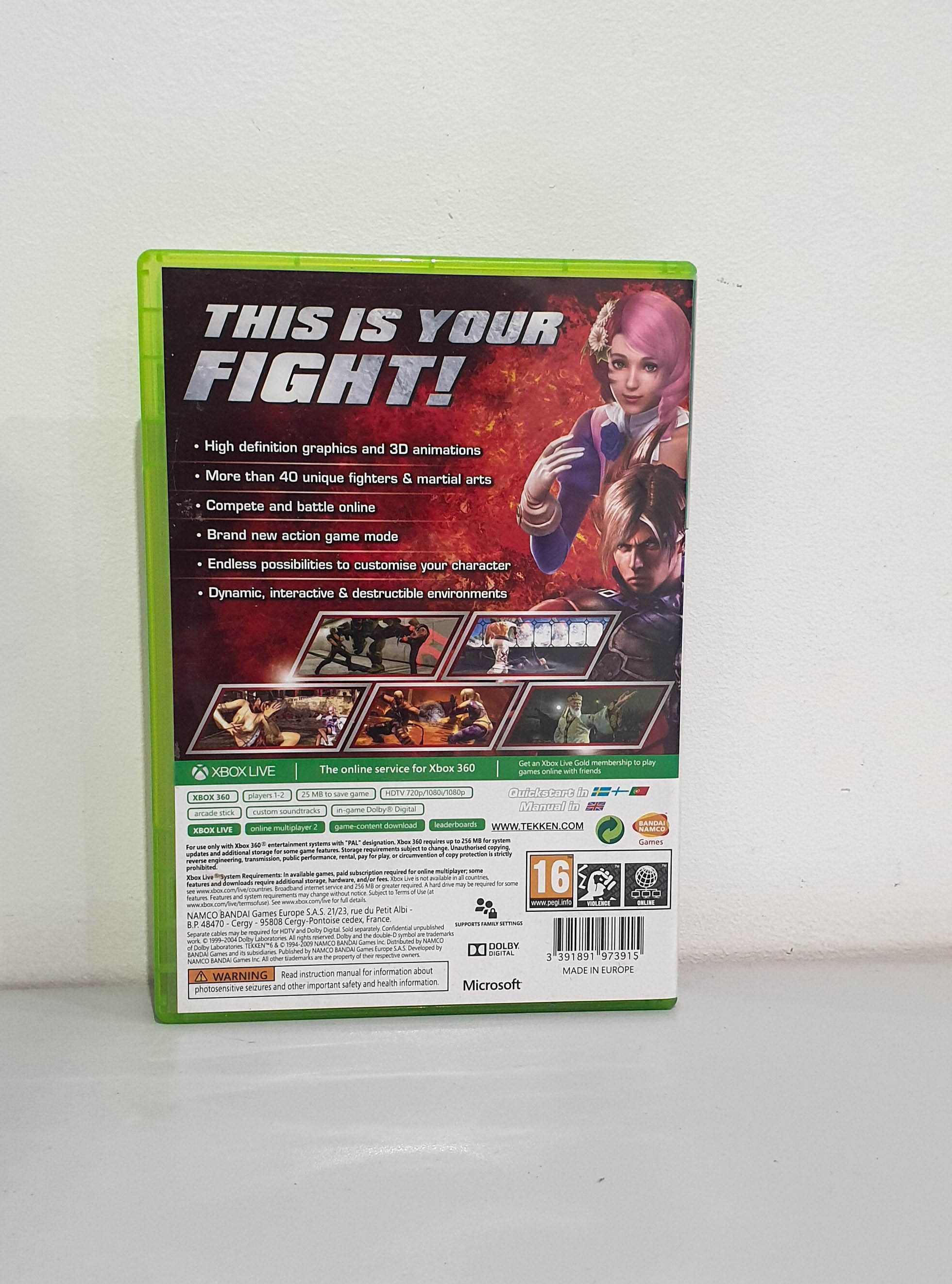 Gra Tekken 6 X360 3xAng Komplet