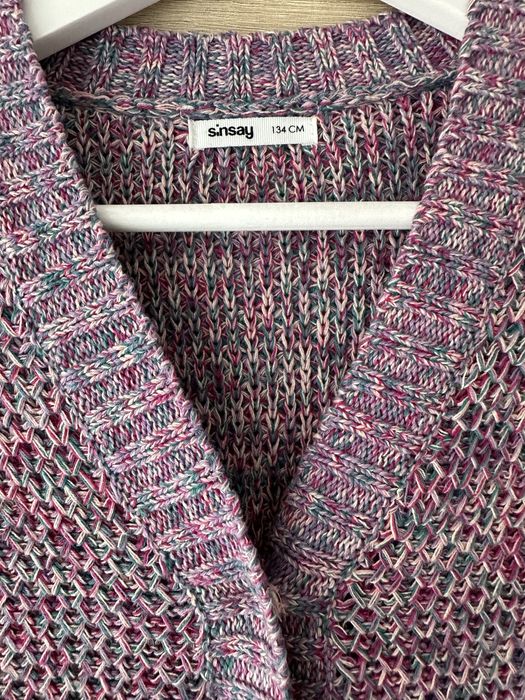 Sweter/kardigan dziewczęcy Sinsay r. 134