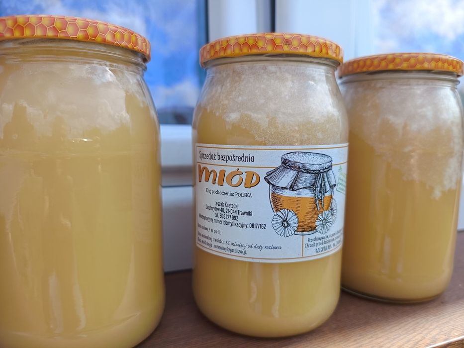 Miód Lipowy Akacjowy zbiór 2025r słoik 0,9L