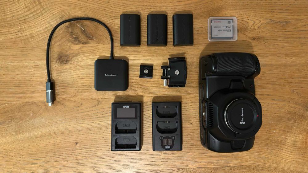 Zestaw Blackmagic Pocket 4k + akcesoria
