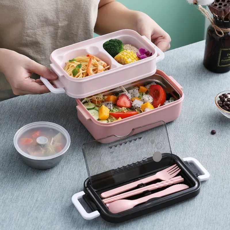 Pojemnik Lunch Box  ze sztućcami