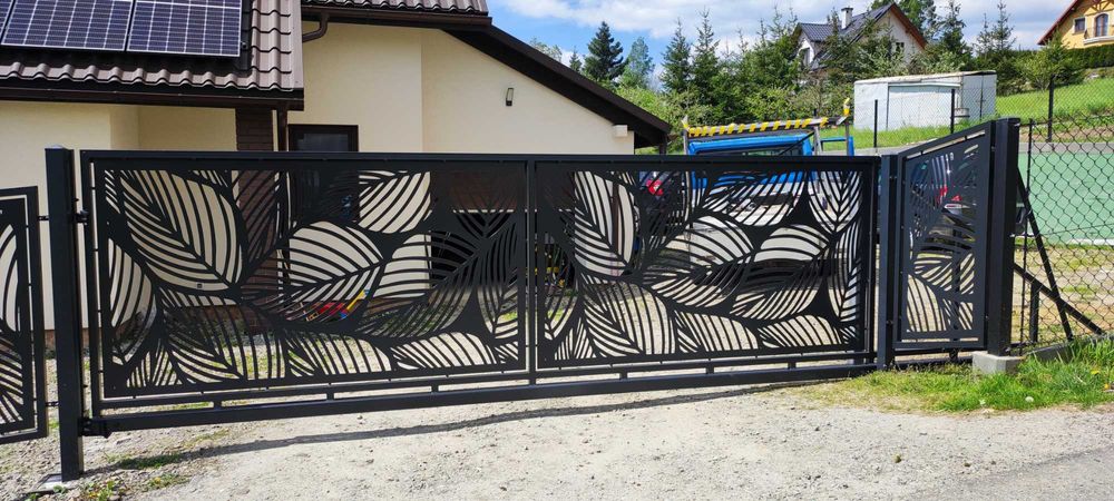 Brama przesuwna 4m + furtka 1m - PRODUCENT - DUŻO WZORÓW