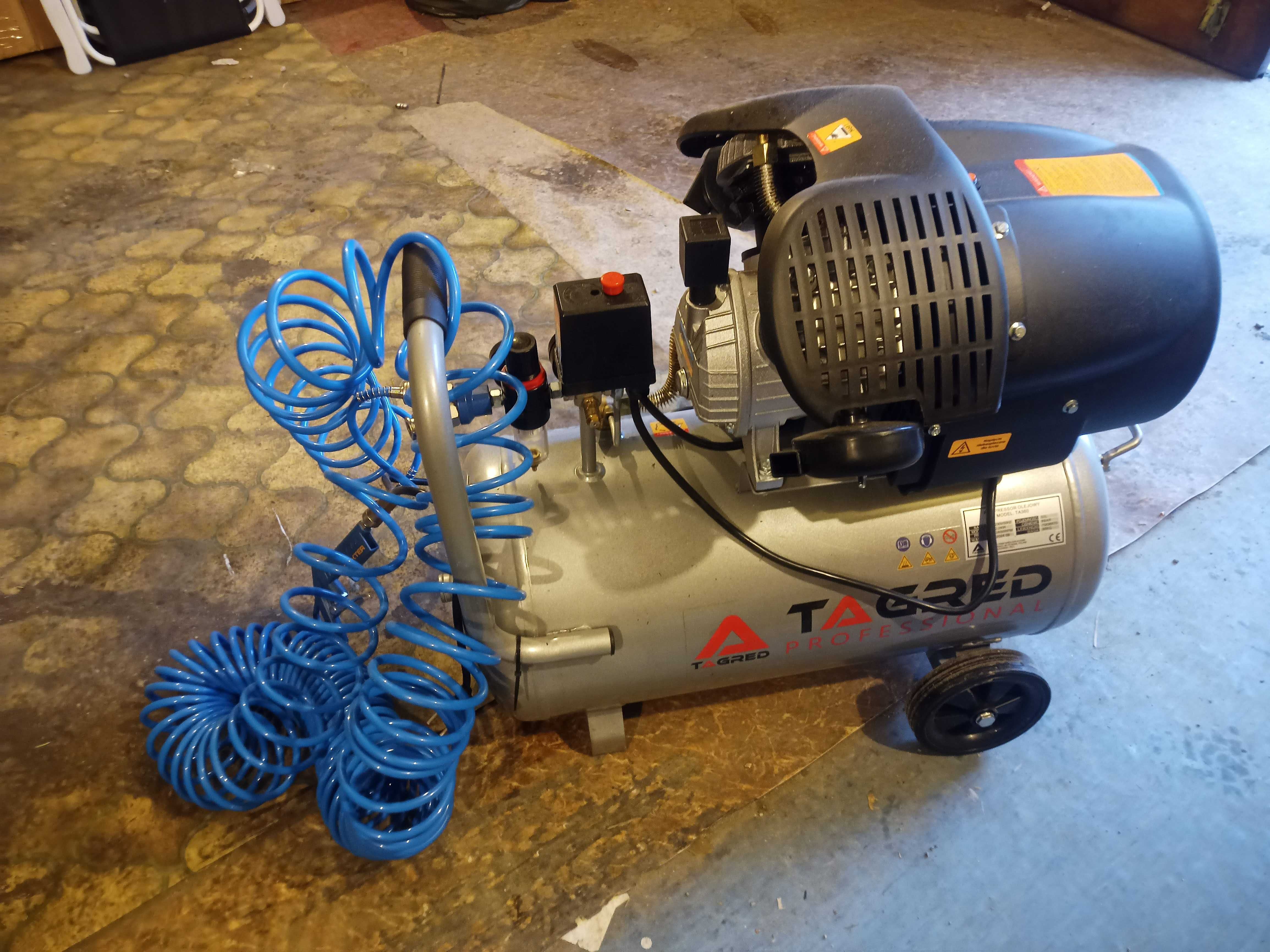 Kompresor / Sprężarka TAGRED 50L V2 model TA360 - Jak nowy!