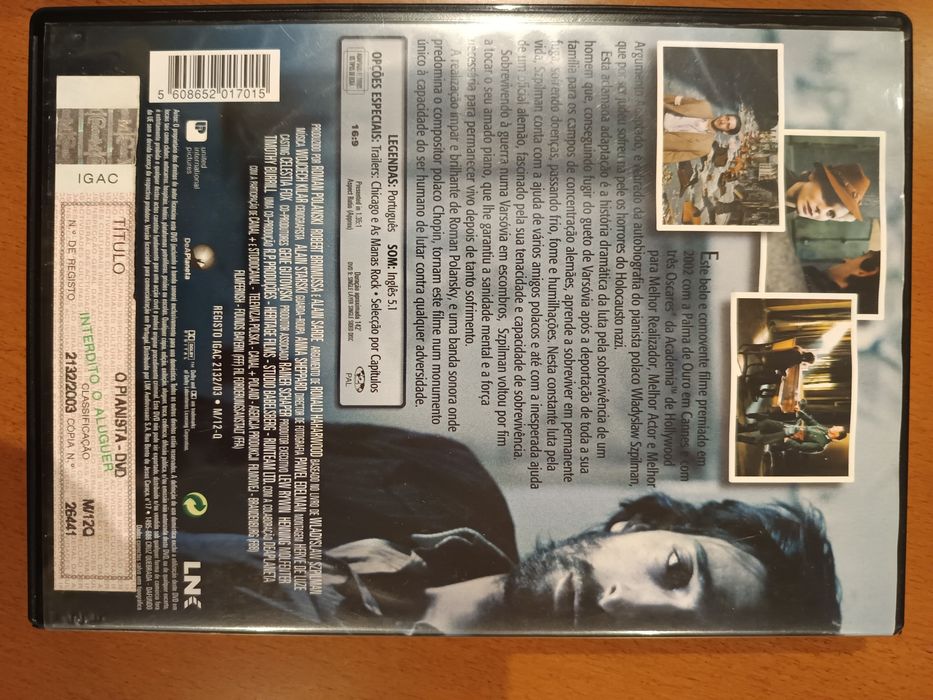 DVD o pianista .