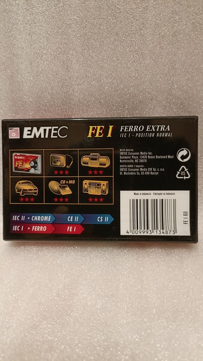 Kaseta EMTEC FE I 60 ferro extra
