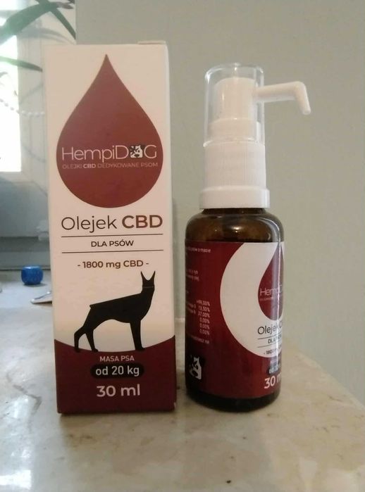 Olejek konopny HempiDog dla zwierząt