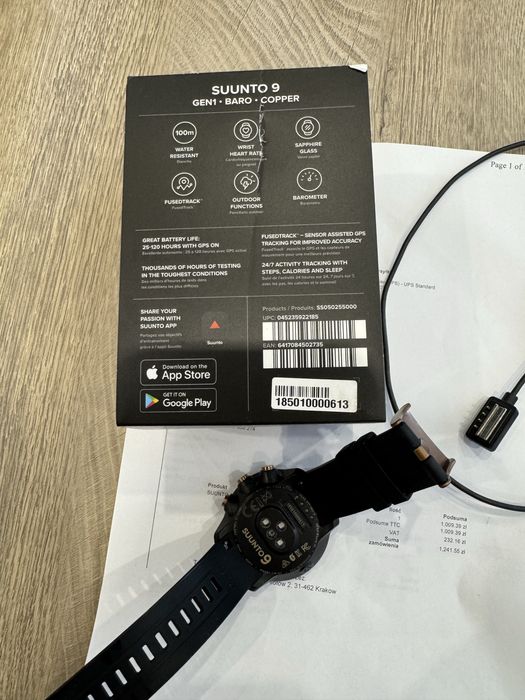 Suunto 9 Baro Copper zegarek smartwatch stan idealny limitowana edycja