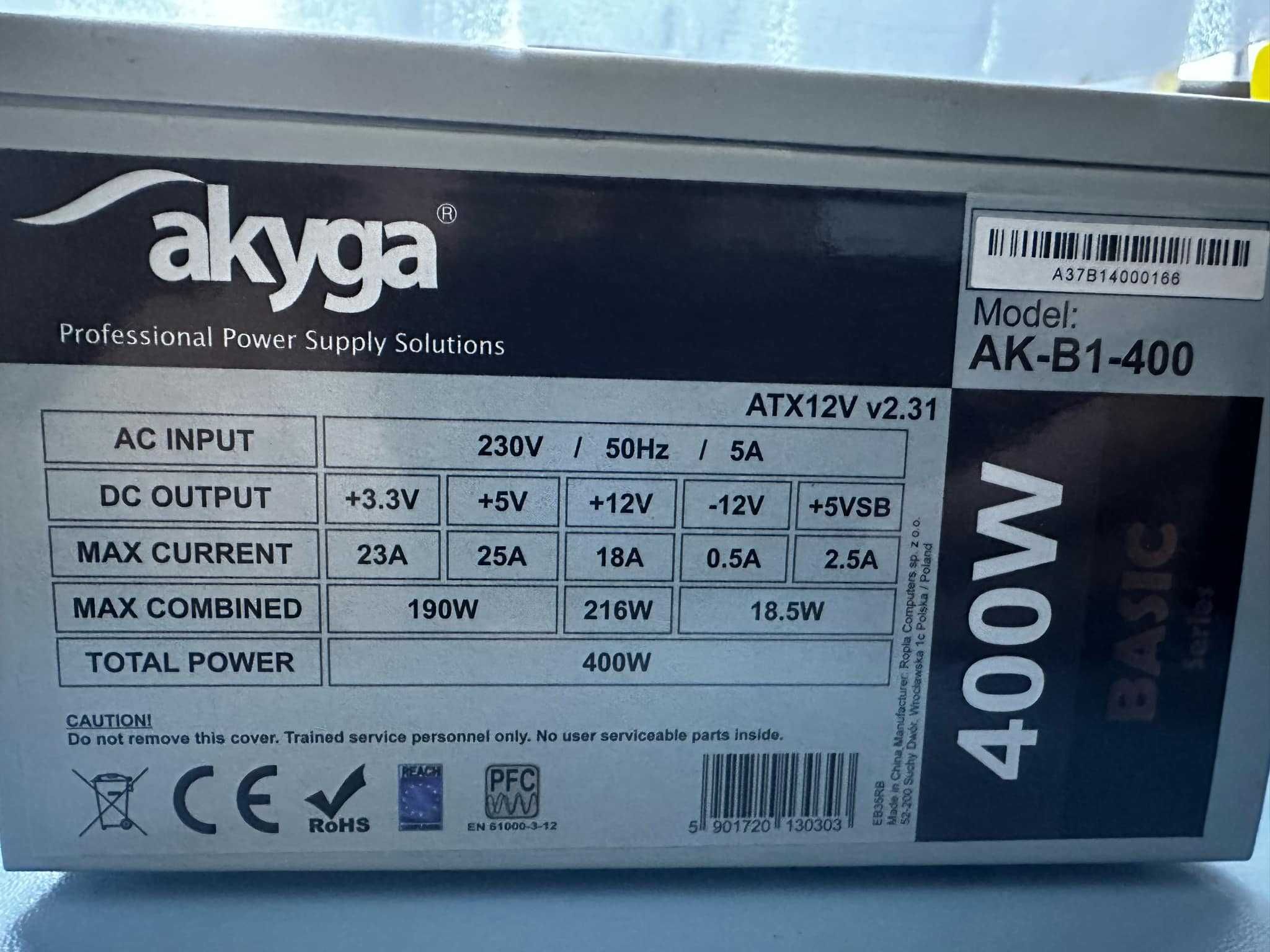 Zasilacz Akyga BASIC 400W