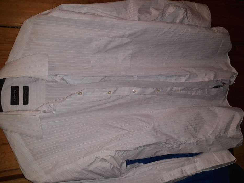 Elegancka koszula męska Claiborne L 32/33 mankiety na spinki