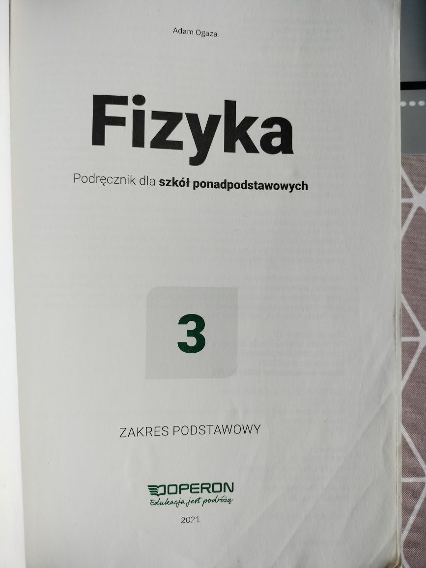 Fizyka 3 operon zakres podstawowy