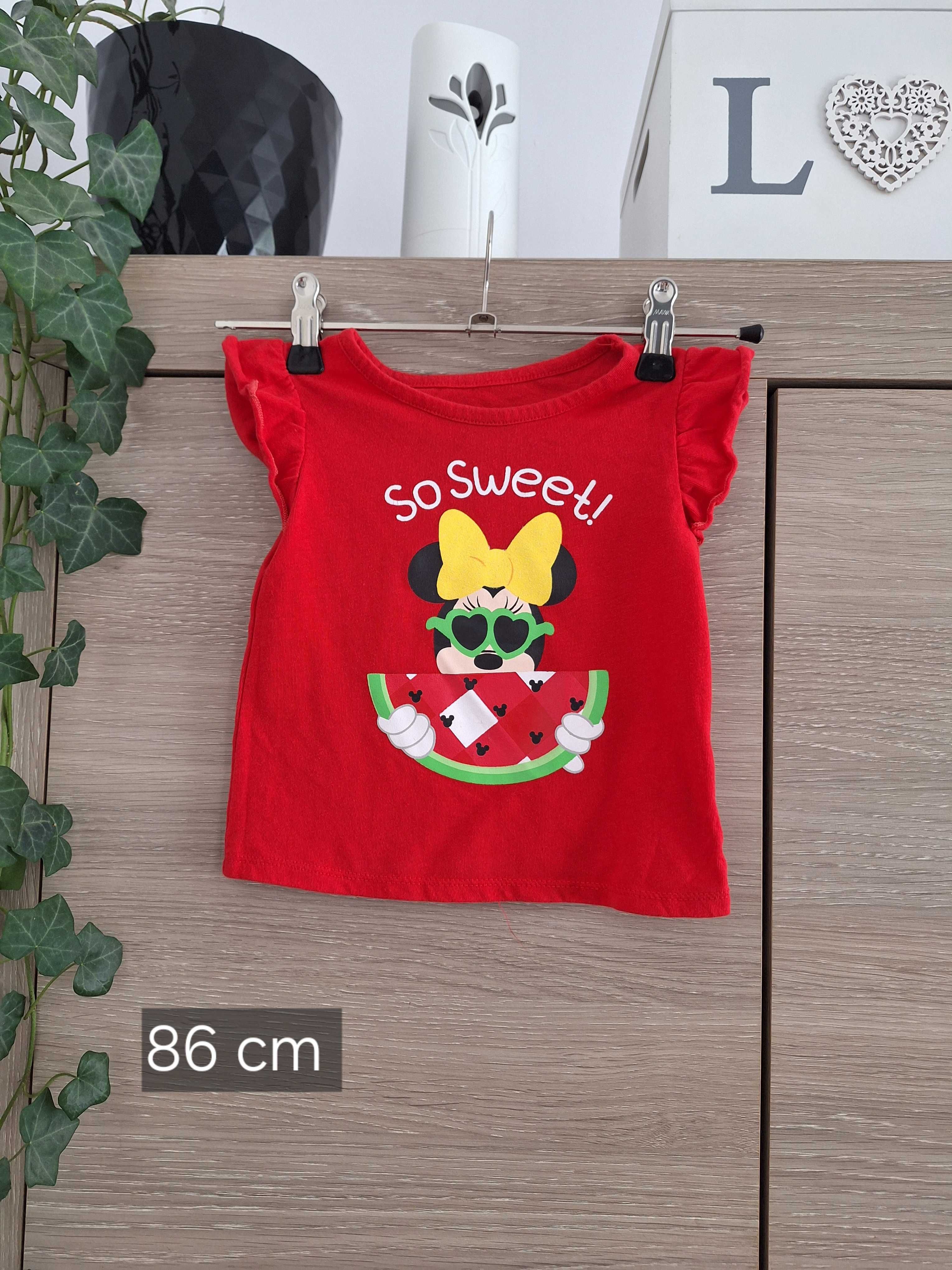 T-shirt z Myszką Minnie 86 cm