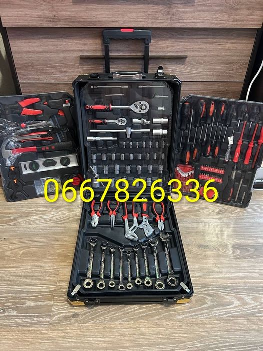 Набір інструментів для дому та автомобіля 408 предметів у валізі