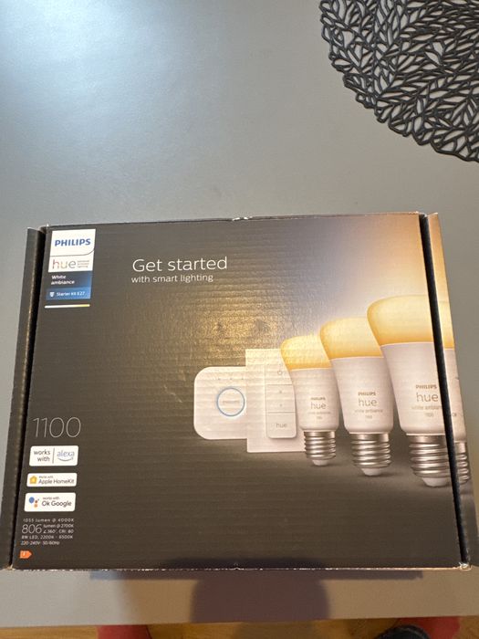 Philips hue starter kit E27 - nowy