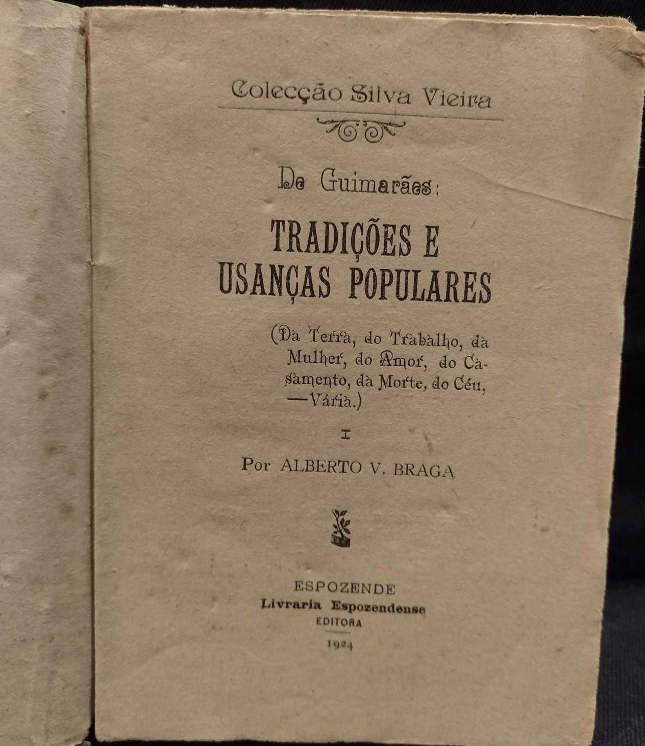 Tradições e usanças Populares 1924 Alberto V. Braga