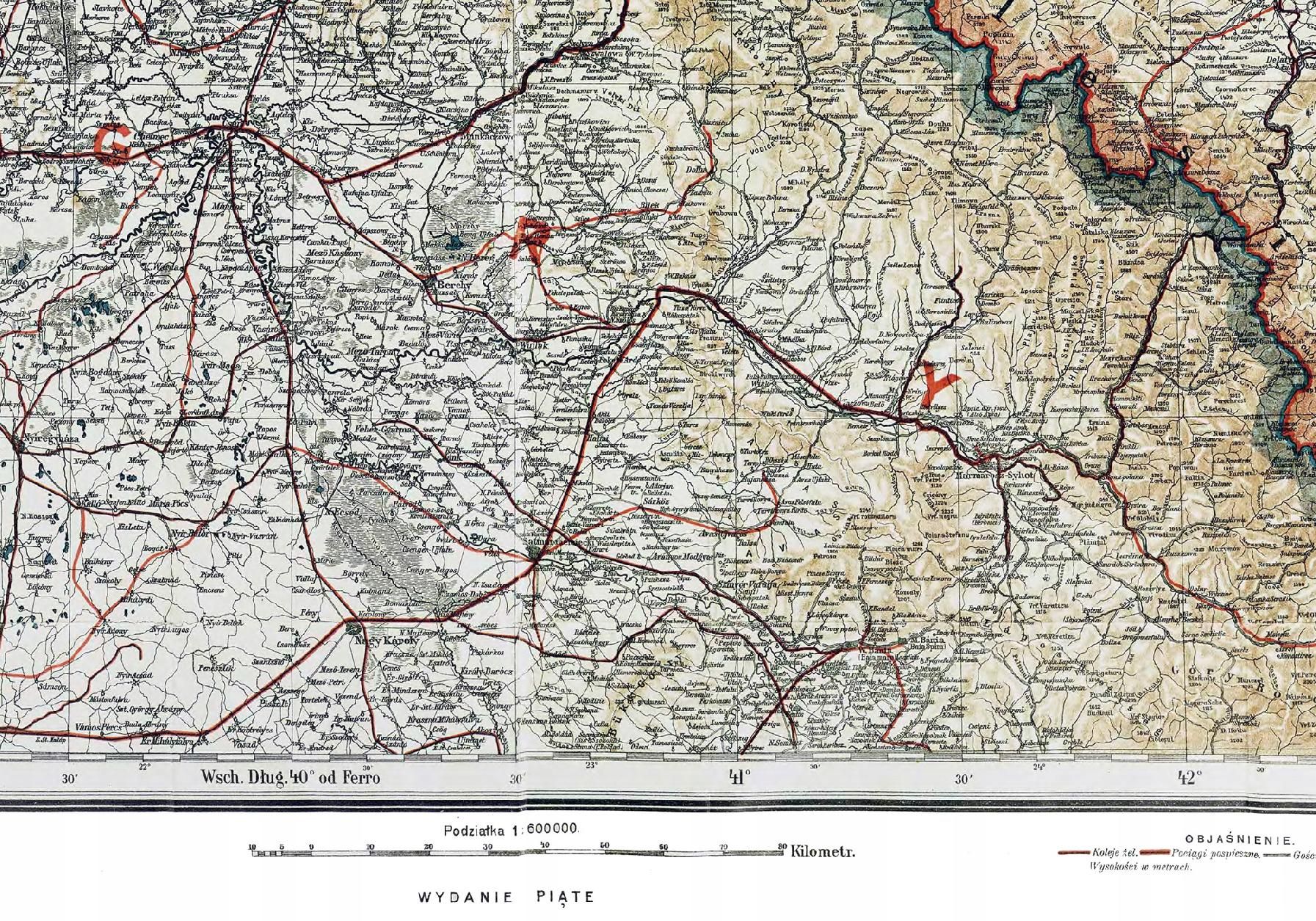 Mapa Galicji / Galicyi 1918 - 70x50cm - Herrich Alwin