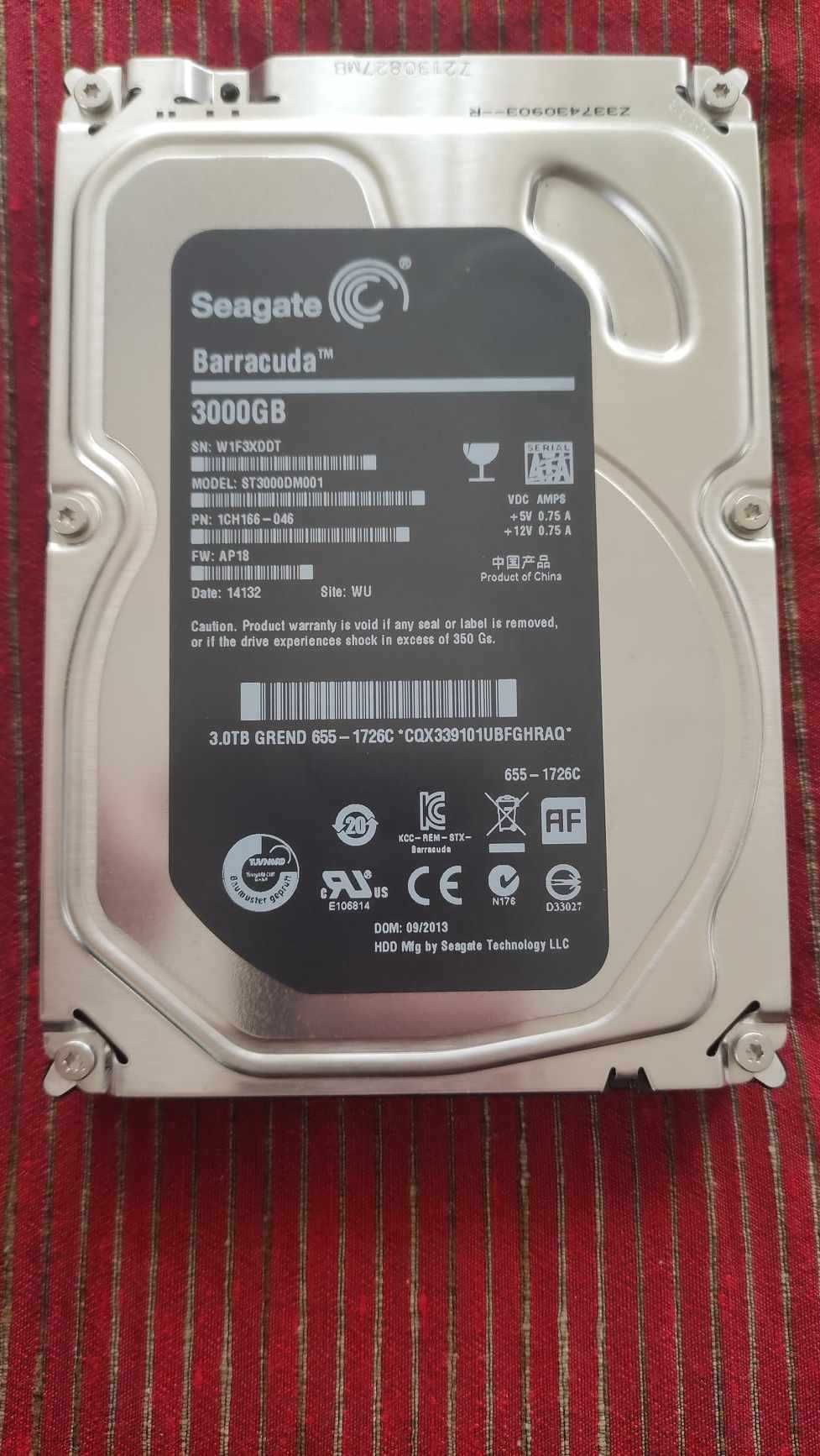 Apple - Seagate Barracuda 3TB HDD 3.5" 7200RPM [BOM ESTADO]