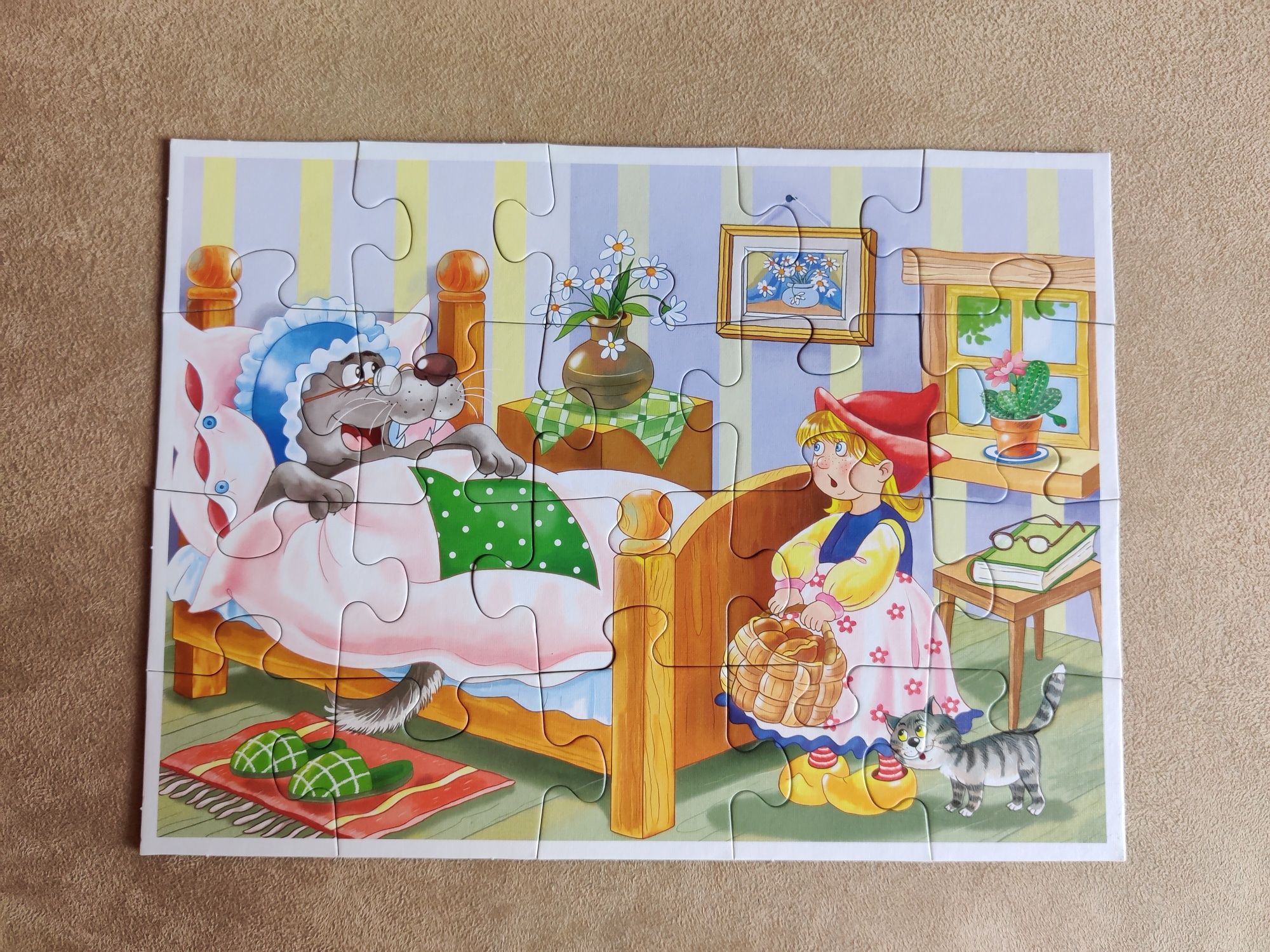 Puzzle 20 elementów - Czerwony Kapturek
