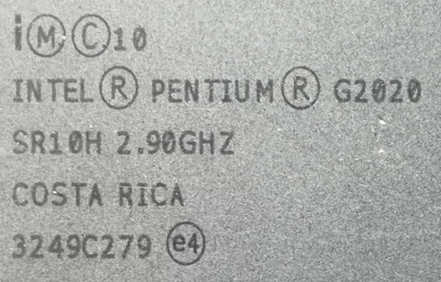 Processador Intel Pentium G2020