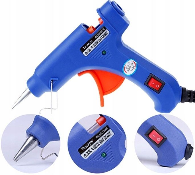Pistolet Do Kleju Na Gorąco + Wkłady 7x200