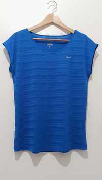 Niebieska koszulka Nike t-shirt sportowy treningowy