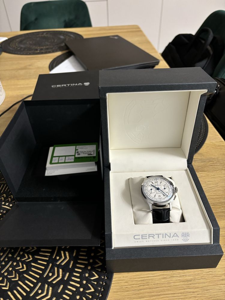 Certina DS Chronograph 11.2024 jak nowy full SET Valjoux!