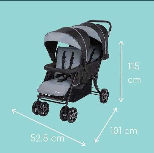 Коляска для двійні/погодок Teamy Twin Confort Bebe