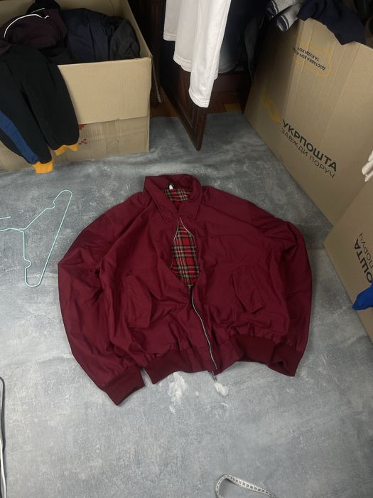 Xl/Xxl Базовий бордовий харінгтон по типу Lonsdale London / Харік