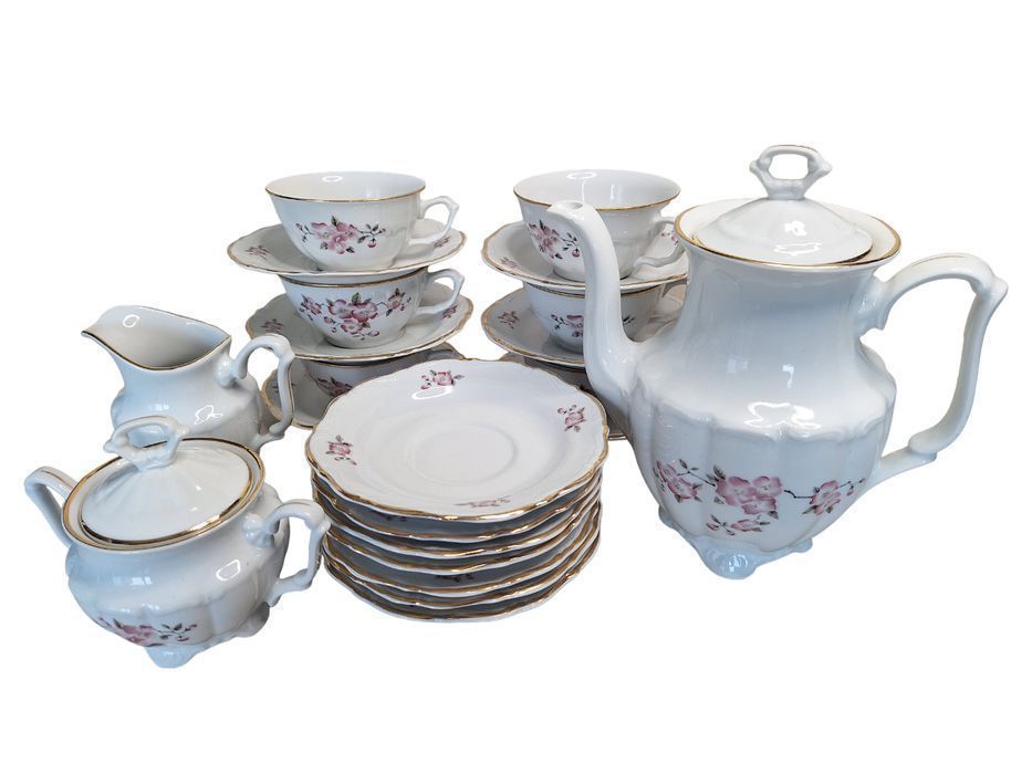 Porcelana Wałbrzych Serwis Kawa Herbata Lata 60-Te Design Prl Lsp