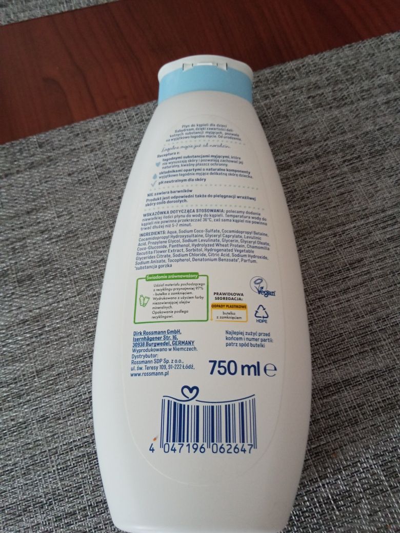 Płyn do kąpieli babydream 750 ml