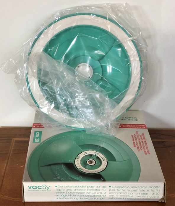 NOWA pokrywka do pojemnika próżniowego system VacSy Zepter 20 cm Italy