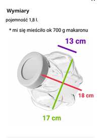 Słoik / pojemnik szklany z pokrywką IKEA - 3 sztuki