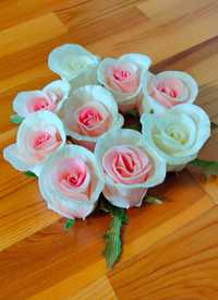 Головки искусственных роз для декора.