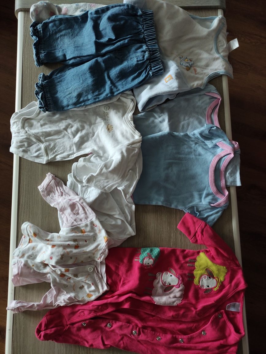 Zestaw ubranek dla dziewczynki, niemowlęcy 62-68