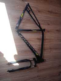 Rama MTB XC KROSS BE3 XL koło 29 + SUNTUR XCT 100mm + stery,zacisk