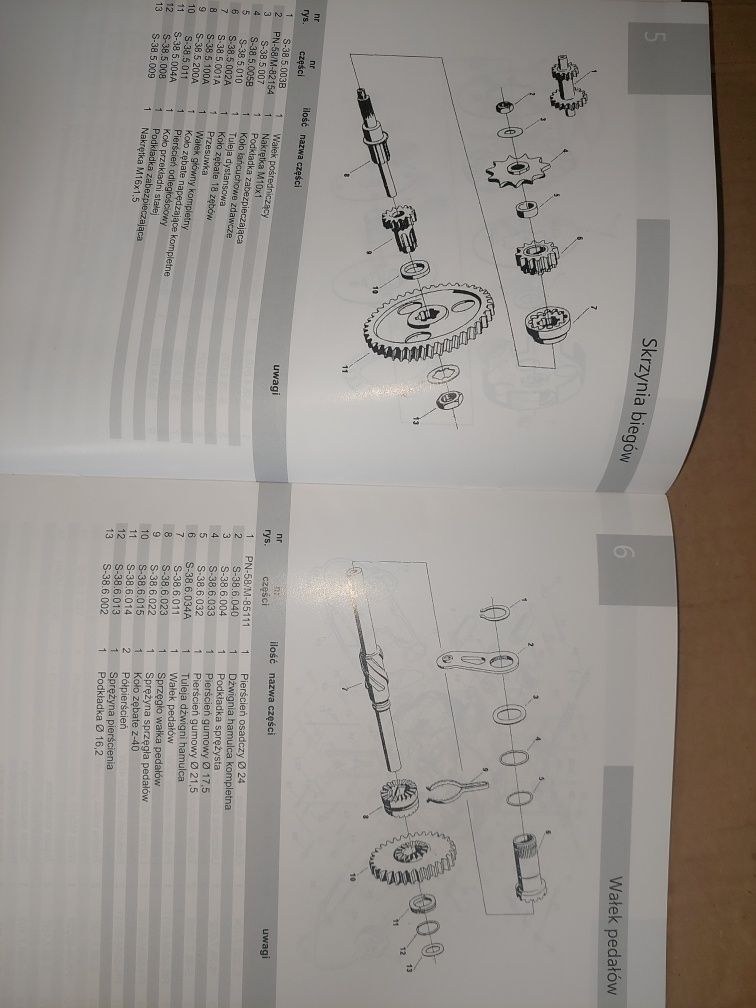 Nowy zestaw rama silnik komar sztywniak katalog+instrukcja wiązka pl